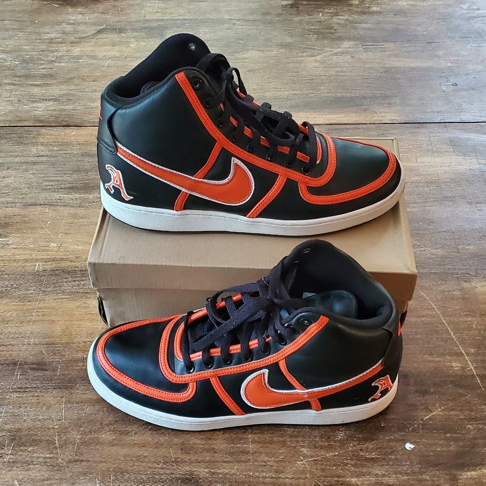 Nike Vandal Hi Dunk Alpha 10.5 Shoes Black Orange